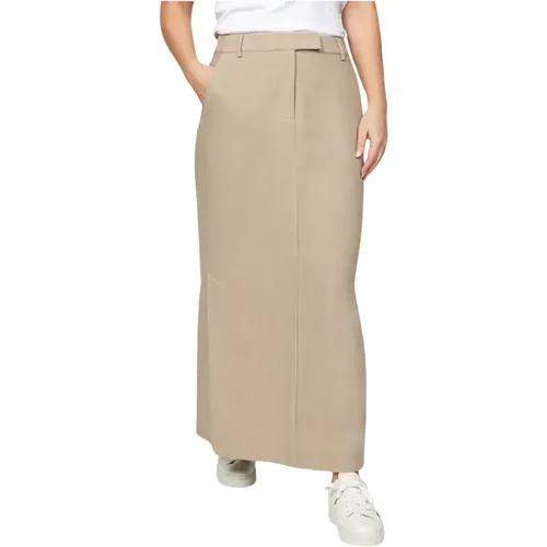 Long Skirt with Slits and Pockets , female, Sizes: L - 2-Biz - Modalova