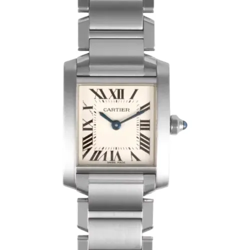 Pre-owned Stainless Steel watches , female, Sizes: ONE SIZE - Cartier Vintage - Modalova