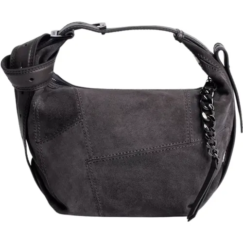 Luxury Suede Handbag for Fashion-Forward Females , female, Sizes: ONE SIZE - Zadig & Voltaire - Modalova