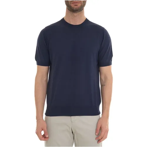 Stylish T-shirt for Men , male, Sizes: M - Canali - Modalova