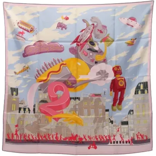 Pre-owned Silk scarves , female, Sizes: ONE SIZE - Hermès Vintage - Modalova