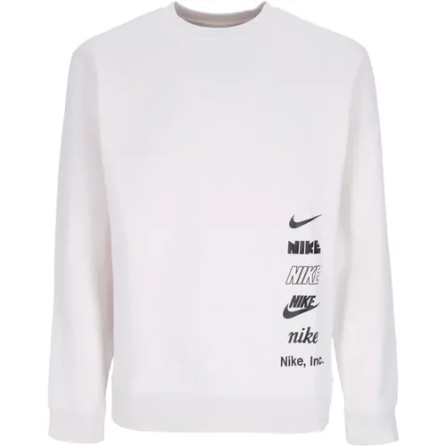 Herren Crewneck Sweatshirt mit Mlogo , Herren, Größe: XL - Nike - Modalova