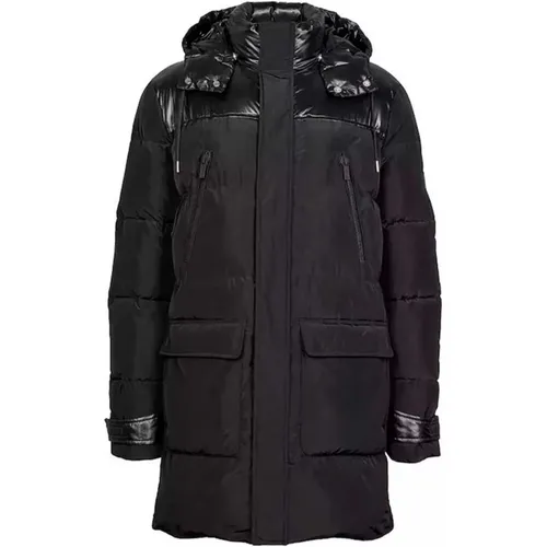 Quilted Jacket with Removable Hood - , male, Sizes: S, M - Karl Lagerfeld - Modalova