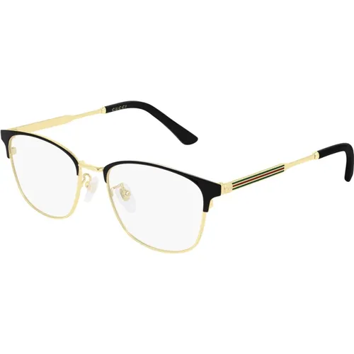 Gold Schwarz Sonnenbrille,Schwarze Ruthenium Brillengestelle - Gucci - Modalova
