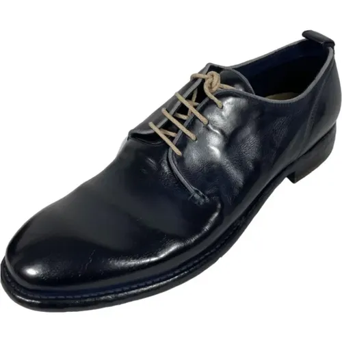 Men Leather Lace-up Shoe in Dark , male, Sizes: 9 UK, 8 UK, 10 UK - Lemargo - Modalova