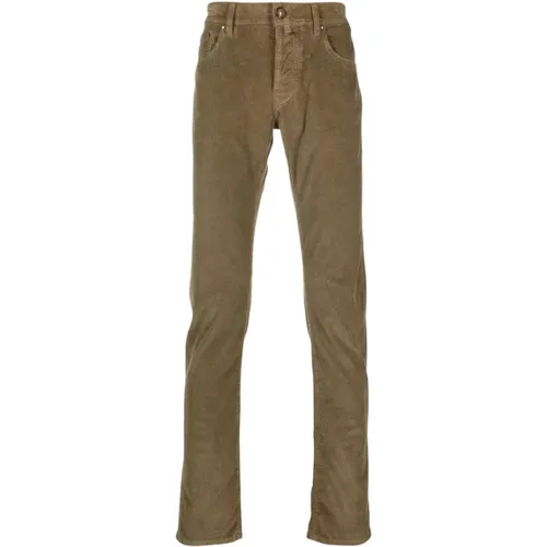 Slim-Fit Corduroy Pants , male, Sizes: W33, W32, W31, W35, W34 - Jacob Cohën - Modalova