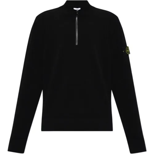 Wollpullover mit Kompassmotiv , Herren, Größe: S - Stone Island - Modalova