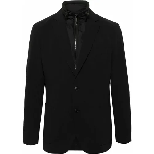 Schwarzer Blazer mit Knopfverschluss - Hugo Boss - Modalova