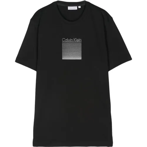 T-shirt with Logo Print , male, Sizes: L, M, XL - Calvin Klein - Modalova