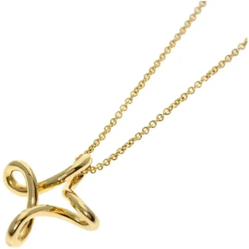 Pre-owned Gold necklaces , female, Sizes: ONE SIZE - Tiffany & Co. Pre-owned - Modalova