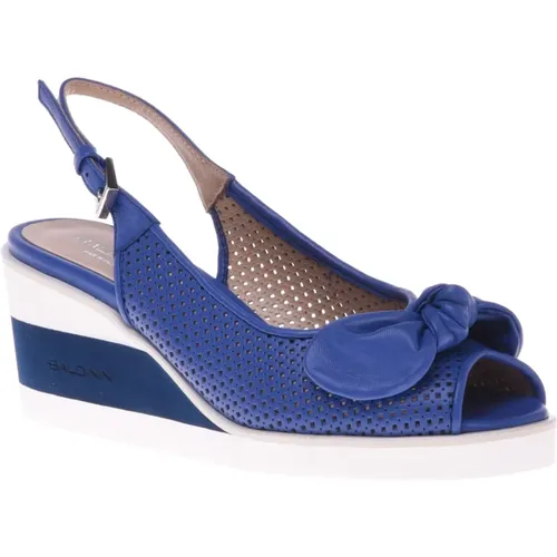 Sandal in blue calfskin Baldinini - Baldinini - Modalova