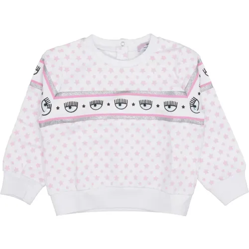 Stilvoller weißer & rosa Sweatshirt - Chiara Ferragni Collection - Modalova