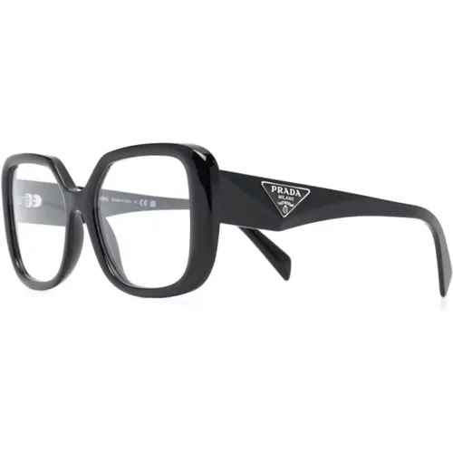 Klassische Schwarze Optische Brille , Damen, Größe: 53 MM - Prada - Modalova