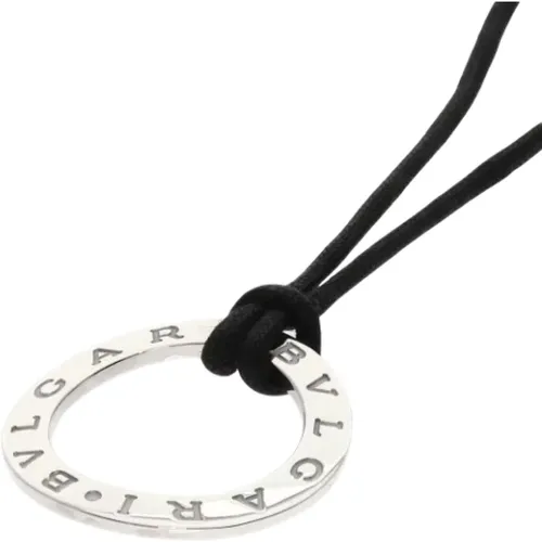 Pre-owned White Gold necklaces , female, Sizes: ONE SIZE - Bvlgari Vintage - Modalova