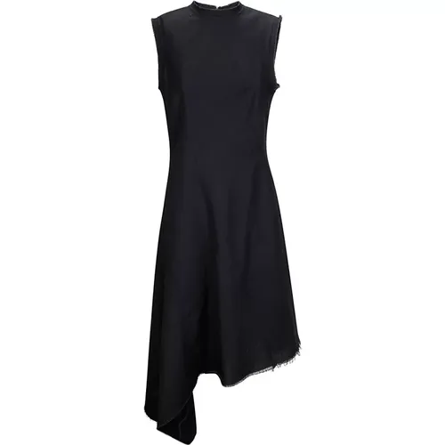 Sleeveless Dress with Raw Hem Cut , female, Sizes: S - Marques' Almeida - Modalova