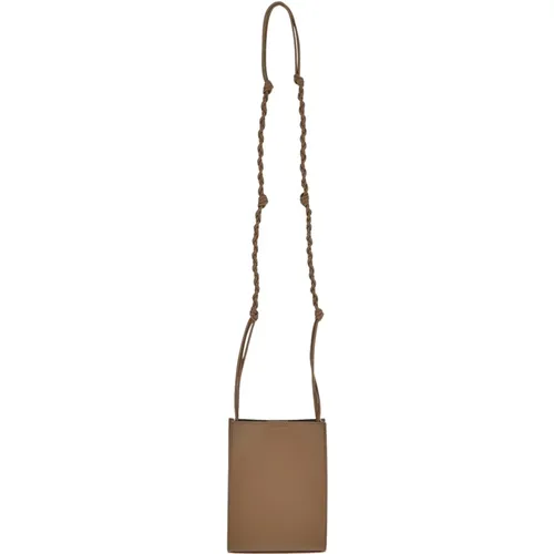 Kleine Leder Crossbody Tasche , Herren, Größe: ONE Size - Jil Sander - Modalova