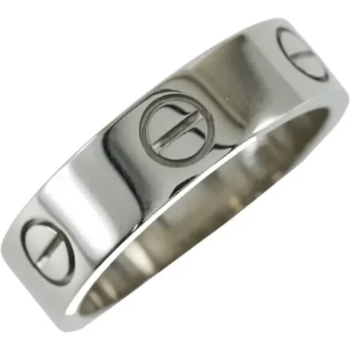 Pre-owned White Gold rings , female, Sizes: ONE SIZE - Cartier Vintage - Modalova