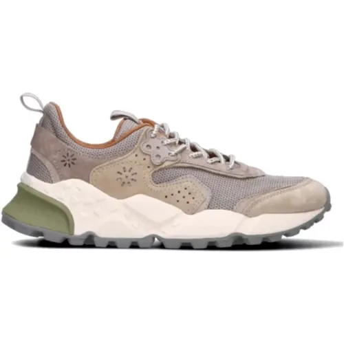 Beige Sneakers - Stil 2017820010E01 , Herren, Größe: 43 EU - Flower Mountain - Modalova