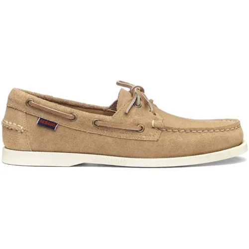 Elegant Handsewn Nautical Style Shoes , male, Sizes: 6 UK, 12 UK - Sebago - Modalova