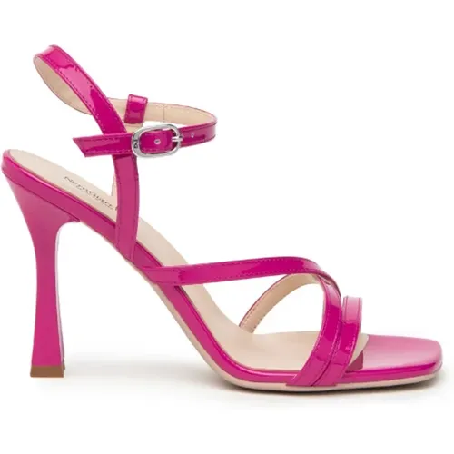 Lack Fuchsia Sandal , Damen, Größe: 38 EU - Nerogiardini - Modalova