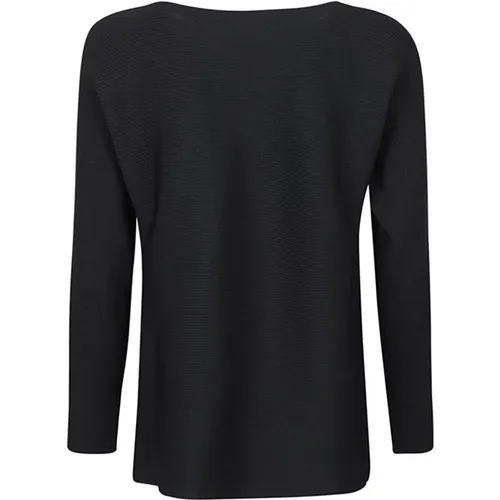 Ribbed Viscose Sweater for Women , female, Sizes: L, XS, M - Liviana Conti - Modalova