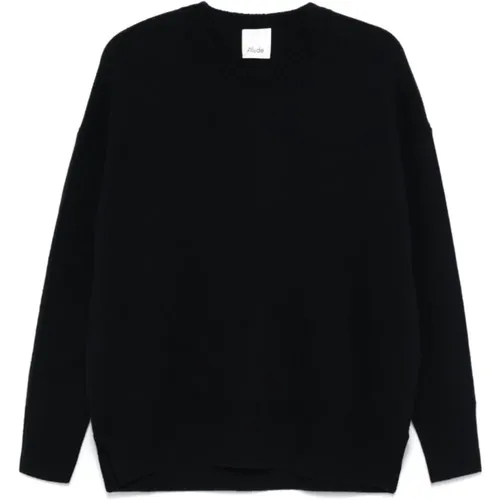 Midnight Cashmere Sweater , Damen, Größe: L - allude - Modalova