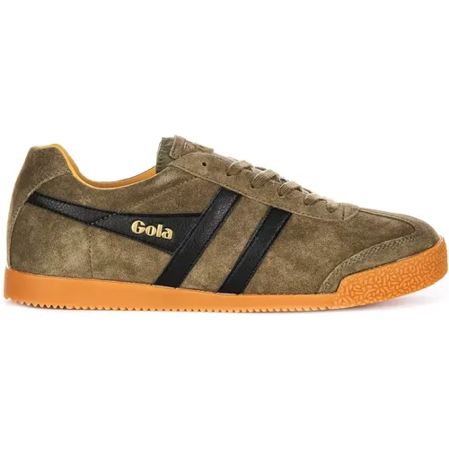 Retro Harrier Sneakers in Khaki , male, Sizes: 12 UK, 9 UK, 11 UK, 8 UK, 7 UK, 10 UK - Gola - Modalova