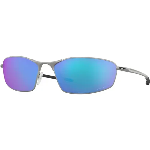 Whisker Sonnenbrillen Satin Chrome/Prizm Sapphire , Herren, Größe: 60 MM - Oakley - Modalova