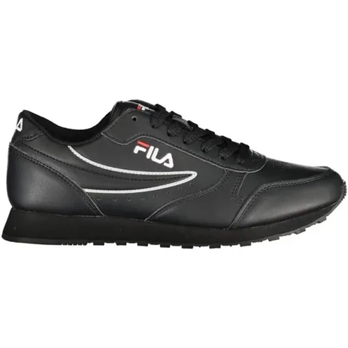 Polyethylene Lace-Up Sports Sneaker with Logo Detail , female, Sizes: 3 UK, 7 UK, 6 UK, 8 UK, 5 UK, 4 UK - Fila - Modalova