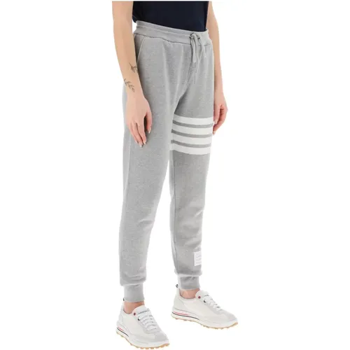 Bar Loopback Baumwoll-Sweatpants , Damen, Größe: XS - Thom Browne - Modalova