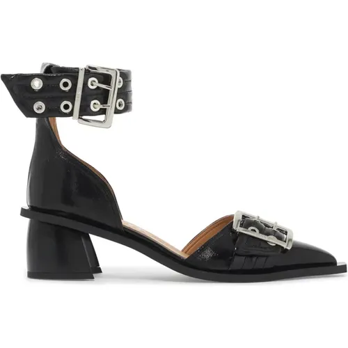 Chunky Buckle Dé Pumps , Damen, Größe: 36 EU - Ganni - Modalova