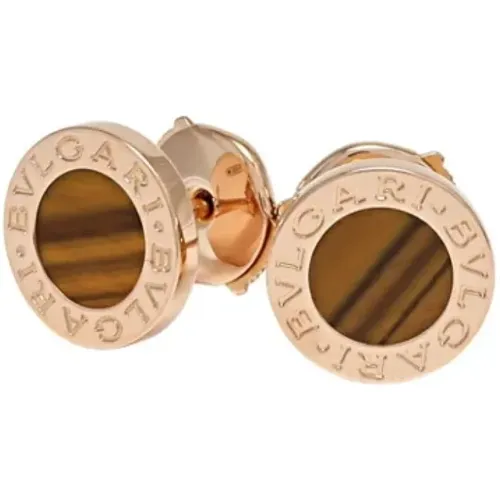 Pre-owned Rose Gold earrings , female, Sizes: ONE SIZE - Bvlgari Vintage - Modalova