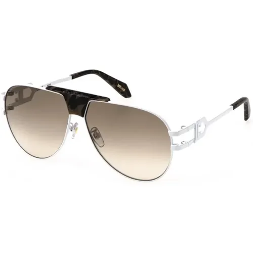 Braune Gradienten-Sonnenbrille , Herren, Größe: 62 MM - Just Cavalli - Modalova