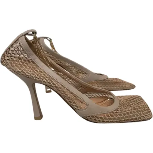 Pre-owned Canvas heels , female, Sizes: 4 1/2 UK - Bottega Veneta Vintage - Modalova