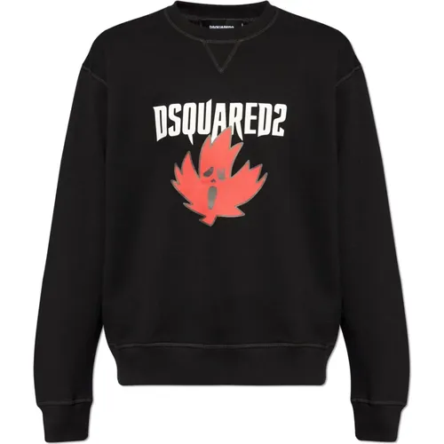 Hoodie with logo , male, Sizes: L, S, XL, M, 2XL - Dsquared2 - Modalova