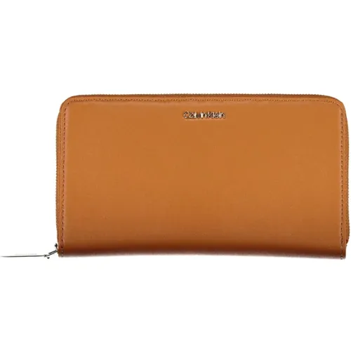 Womens Wallet Rfid Zip Logo , female, Sizes: ONE SIZE - Calvin Klein - Modalova