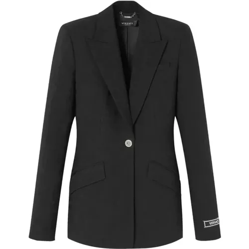 Nero Informal Jacket , female, Sizes: S, XS - Versace - Modalova