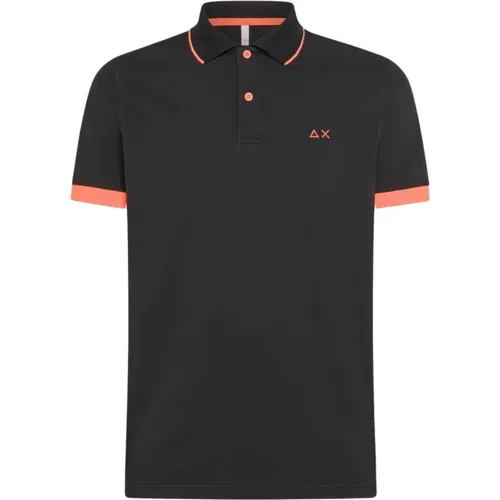 Klassisches Polo-Shirt , Herren, Größe: M - Sun68 - Modalova