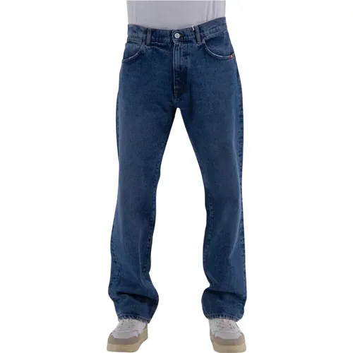 Schmutzige Gebrauchte Denim Jeans , Herren, Größe: W34 - Amish - Modalova