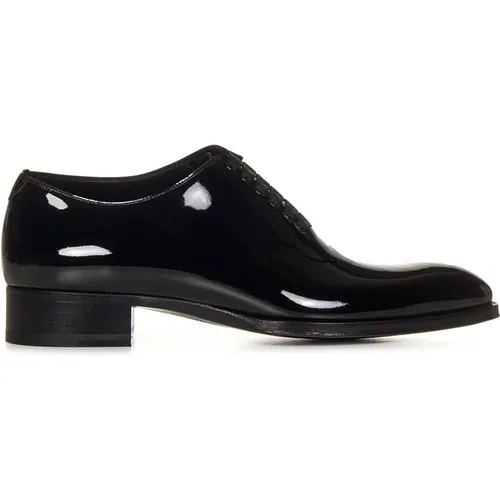 Patent Leather Lace-Up Shoes , male, Sizes: 9 UK - Tom Ford - Modalova