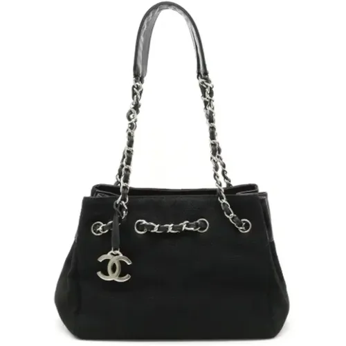 Canvas Chanel Tote Bag , female, Sizes: ONE SIZE - Chanel Vintage - Modalova