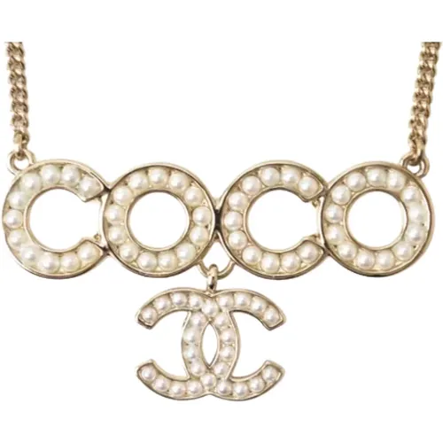 Pre-owned Metal necklaces , female, Sizes: ONE SIZE - Chanel Vintage - Modalova