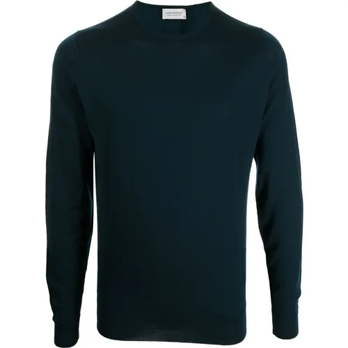 Wool Sweater with Crew Neck , male, Sizes: M - John Smedley - Modalova