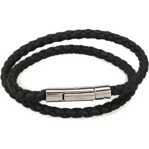 Leather Double Wrap Bracelet , male, Sizes: ONE SIZE - TOD'S - Modalova