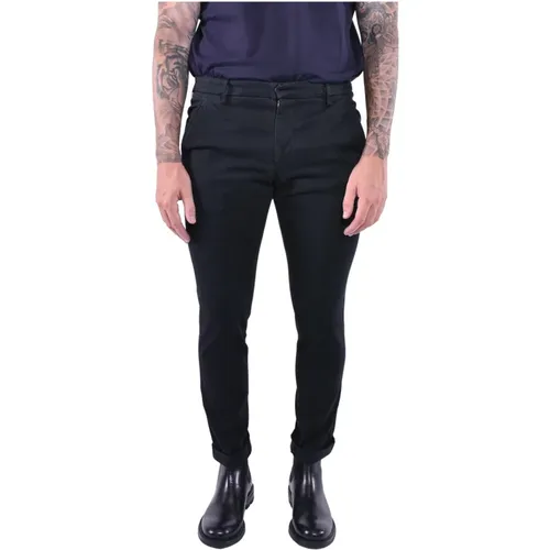 Slim Chino Hose mit Niedriger Taille - Dondup - Modalova