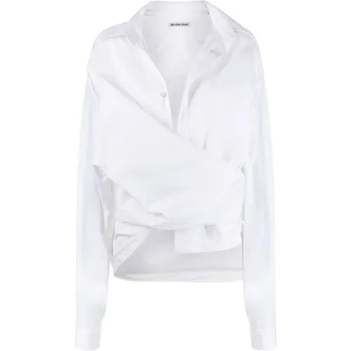 Wrap shirt , female, Sizes: XS - Balenciaga - Modalova