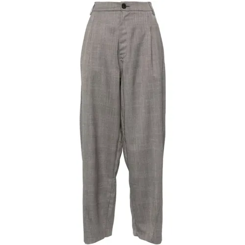 Grey Black Phebe Trousers , female, Sizes: XS, 2XS - Darkpark - Modalova