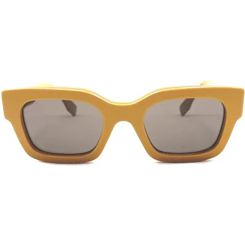 Signature Sunglasses , unisex, Sizes: 50 MM - Fendi - Modalova