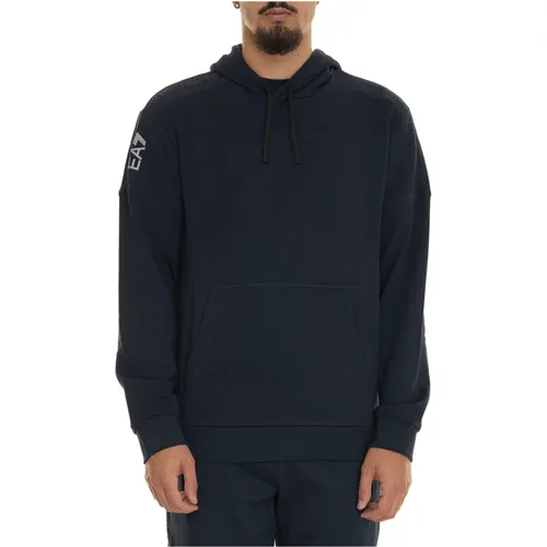 Casual Baumwoll-Sweatshirt für Männer,Lässiger Sweatshirt für Männer - Emporio Armani EA7 - Modalova