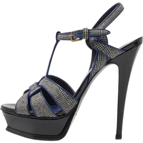 Pre-owned Fabric sandals , female, Sizes: 4 1/2 UK - Yves Saint Laurent Vintage - Modalova